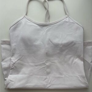 Lululemon White Power Y Tank